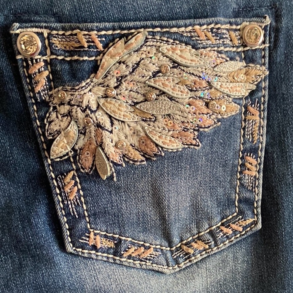 Miss Me Embellished Blue Jeans